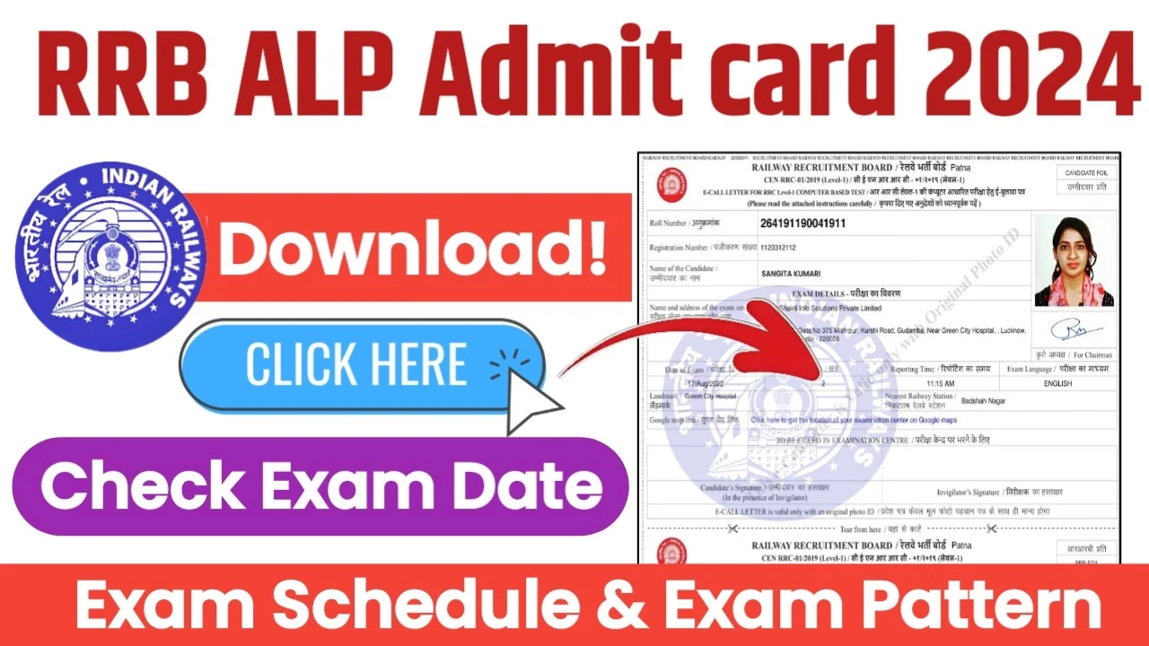 RRB ALP Admit Card 2024